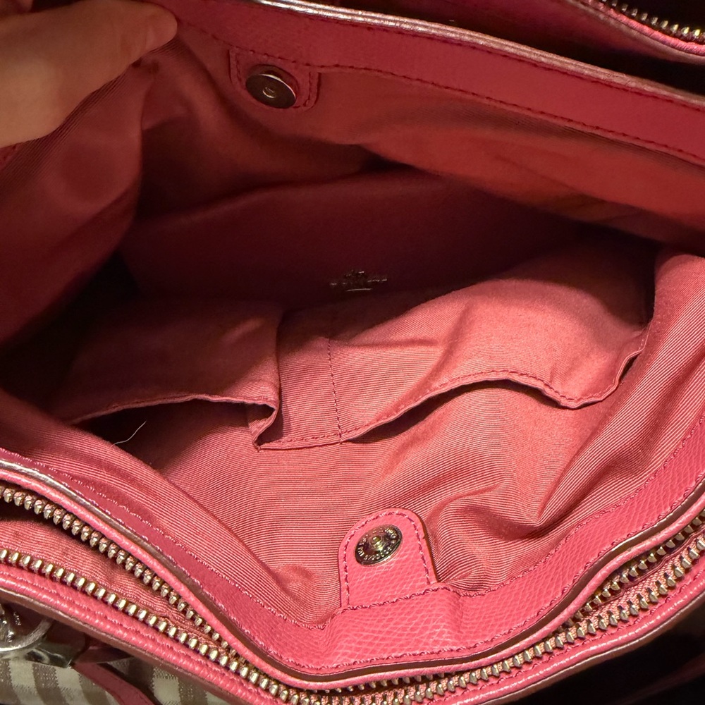 Coach Raspberry Leather Shoulder Bag and Wallet Set - Picture 6 of 7
